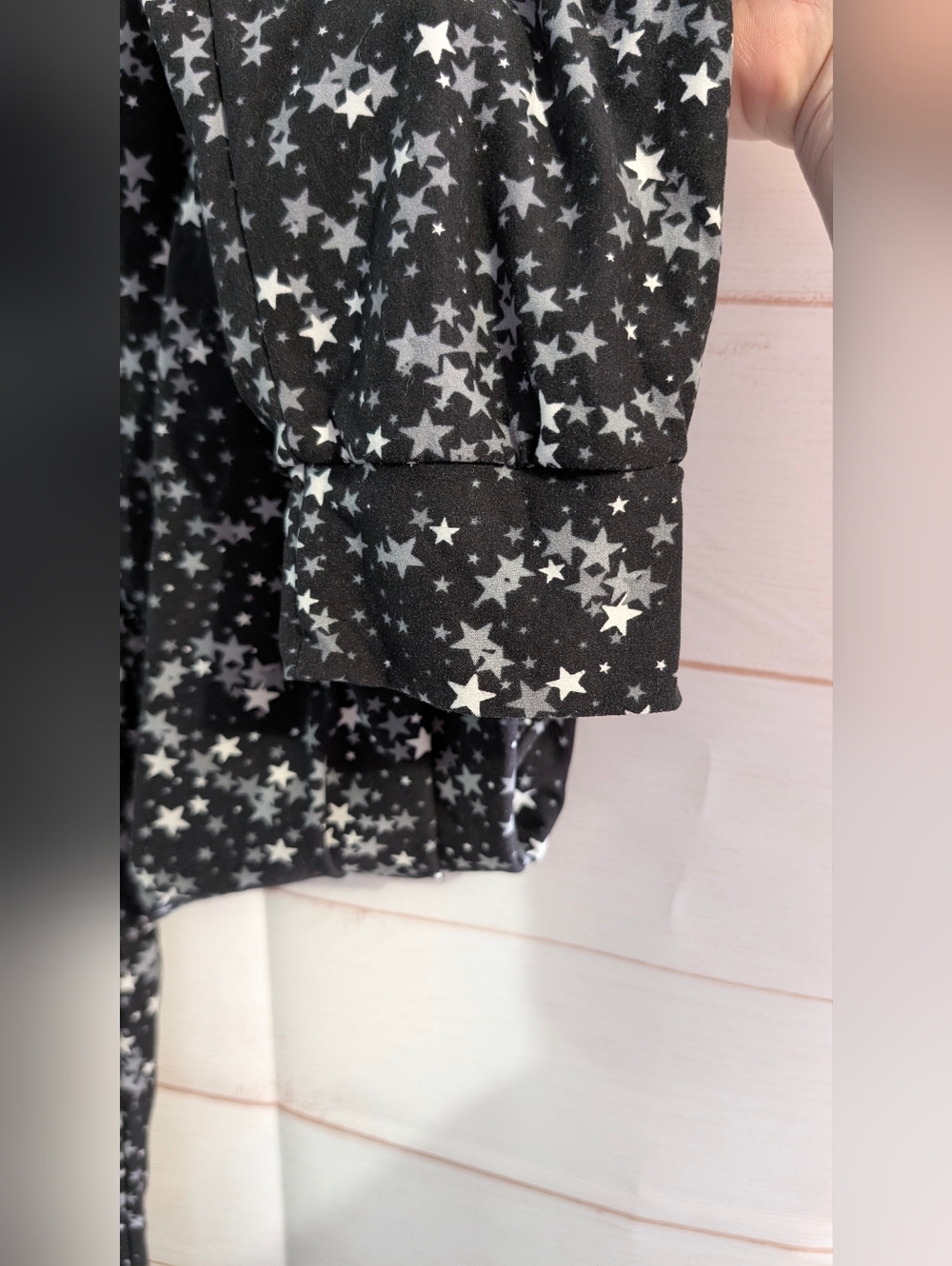 Guc Black Star ⭐ ⭐ ⭐ Print Elastic Waist Jogger Leggings 😲 Pants Size 1X - Picture 8 of 8